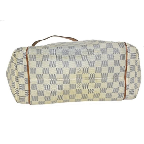LOUIS VUITTON Totally MM Shoulder Bag Damier Azur Leather White - Picture 5 of 16